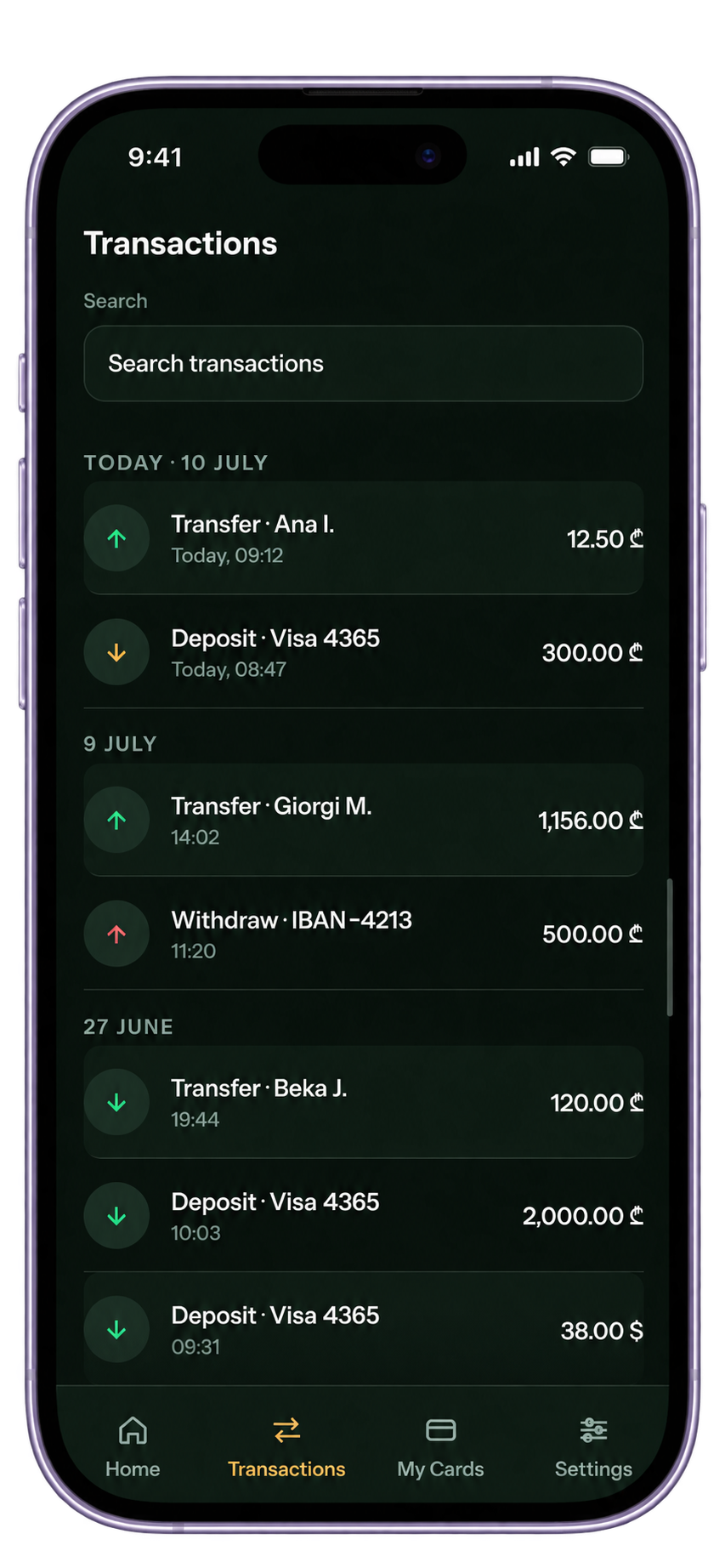 Transactions
